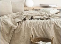 Постельное белье Washed Cotton Saheser - Salve Bej (Турция), евро